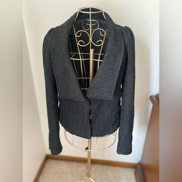 Free People wool blend blazer size 0 - Picture 1 of 15